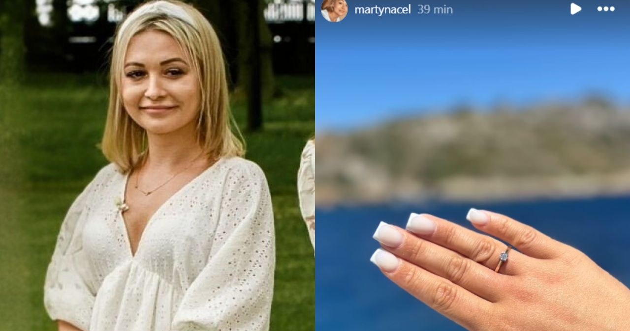 Martyna Cel z "Rolnik szuka żony" się zaręczyła /TVP, Instagram @martynacel /materiały prasowe