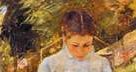 Mary Cassatt, Szyjąca dziewczyna, 1880-82 /Encyklopedia Internautica