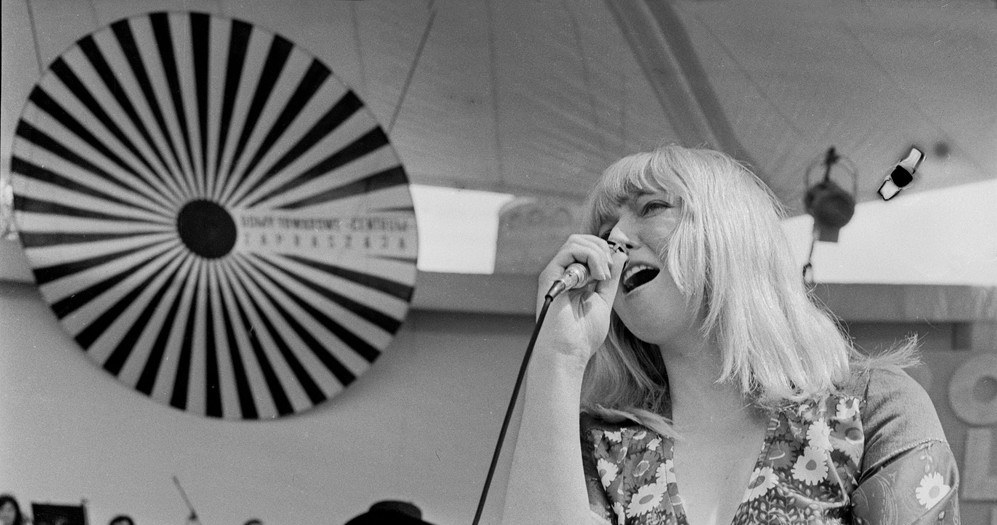 Maryla Rodowicz i Czesław Niemen na festiwalu w Opolu, 1975 r. /Michał Kułakowski /Reporter