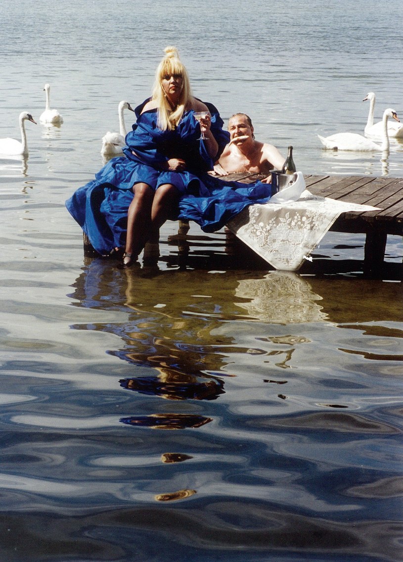 Maryla Rodowicz z mężem (1995 r.) /Czesław Czapliński /East News