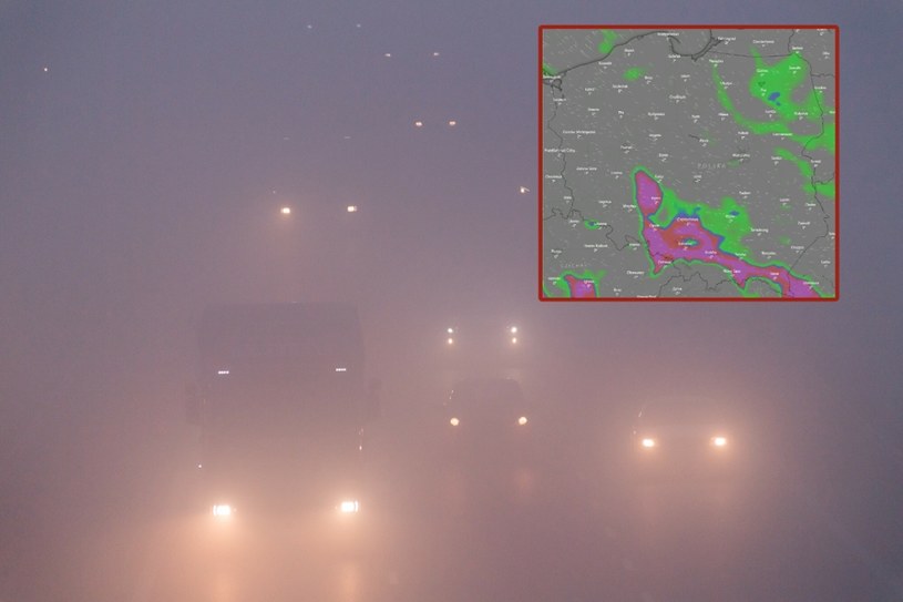 Marznące i gęste mgły nad Polską. Możliwe opady śniegu. Pogoda na środę 