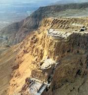 Masada, ruiny twierdzy /Encyklopedia Internautica