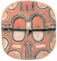 Maska inicjacyjna, plemię Bateke, Kongo /Encyklopedia Internautica