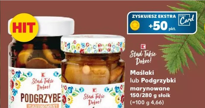 Maślaki lub podgrzybki marynowane – hit z gazetki Kaufland! /Kaufland /INTERIA.PL