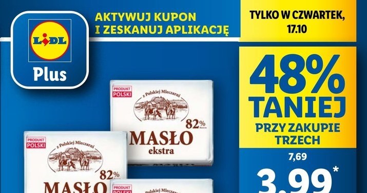 Masło 48% taniej w Lidlu /Lidl /INTERIA.PL