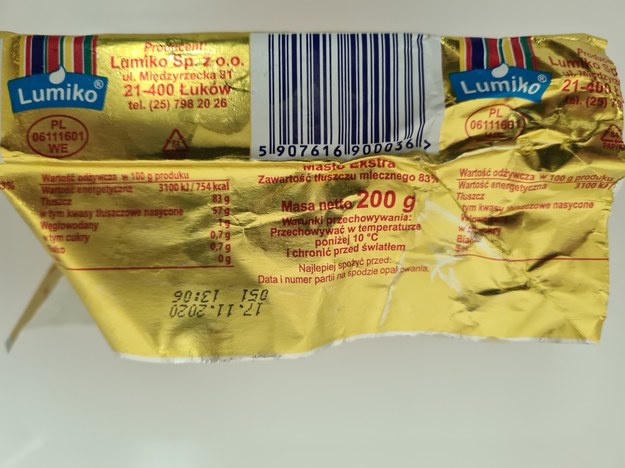 Masło Extra Lumiko, 200 g, fot. GIS /