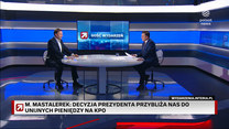 Mastalerek w "Gościu Wydarzeń" ws. ustawy o SN: Decyzja prezydenta przybliża nas do środków z KPO