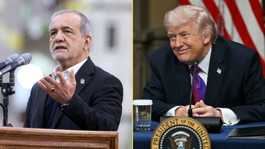 Masud Pezeszkian, Donald Trump /HANDOUT/ANDREW CABALLERO-REYNOLDS/AFP/East News /East News