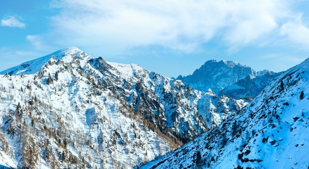 Pogodowa anomalia w masywie Marmolada w Dolomitach