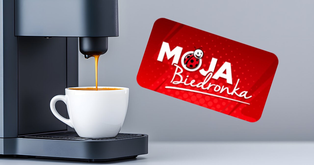 Masz kartę Moja Biedronka? Ekspres do kawy kupisz 75% taniej. Takiej promocji nie było od lat /Canva Pro /INTERIA.PL