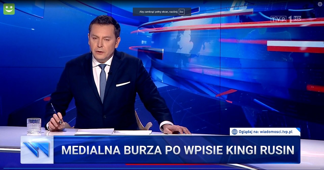 Materiał o Kindze pojawił się w głównym wydaniu "Wiadomości"! (Screen: wiadomosci.tvp.pl) /TVP /materiał zewnętrzny