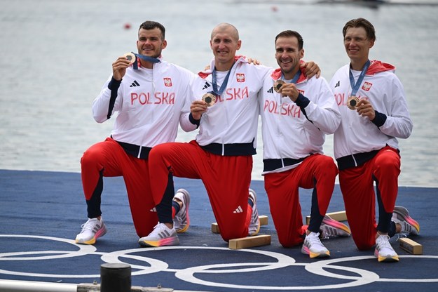 Mateusz Biskup, Mirosław Ziętarski, Dominik Czaja i Fabian Barański /Adam Warżawa /PAP