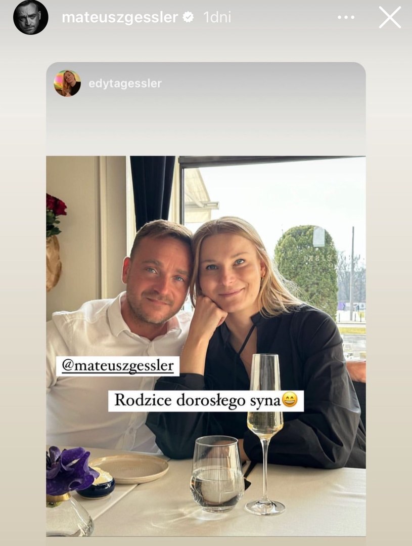 Mateusz Gessler z żoną /Mateusz Gessler /Instagram