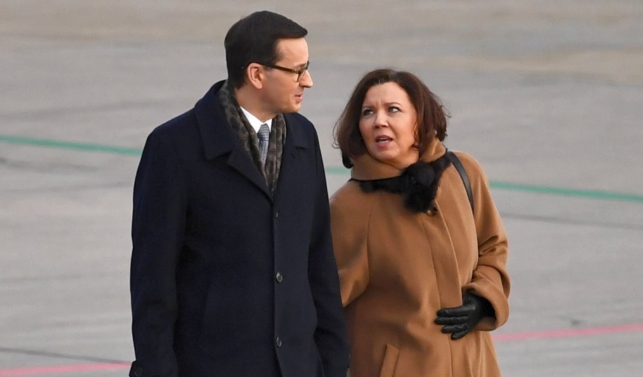 Mateusz i Iwona Morawieccy /Piotr Nowak /PAP