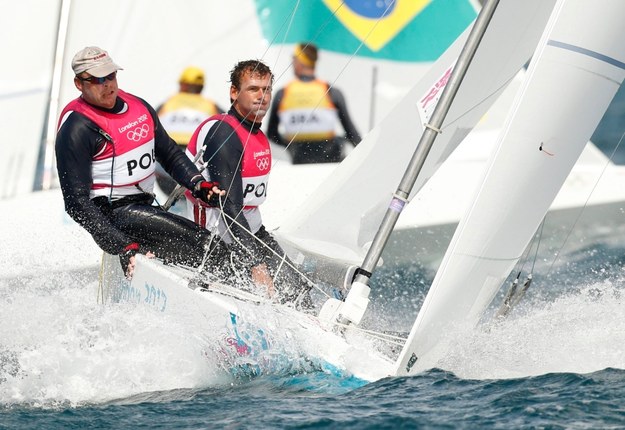 Mateusz Kusznierewicz i Dominik Życki na igrzyskach olimpijskich w Londynie /OLIVIER HOSLET /PAP/EPA