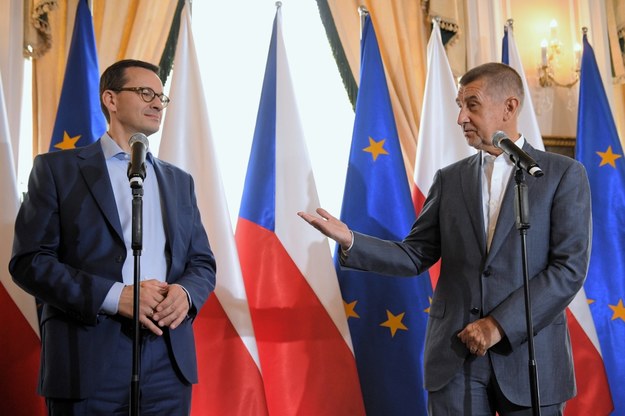 Mateusz Morawiecki i Andrej Babisz /Radek Pietruszka /PAP