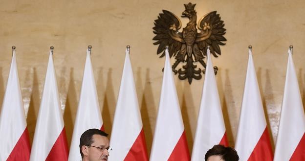 Mateusz Morawiecki i Beata Szydło /fot. Paweł Supernak /PAP