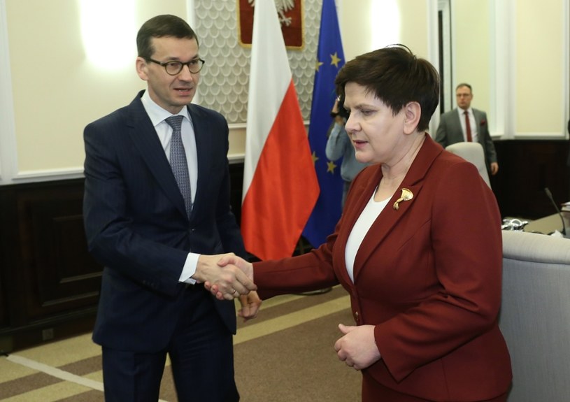 Mateusz Morawiecki i Beata Szydło /Stefan Maszewski /Reporter