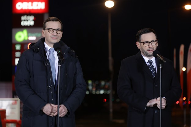 Mateusz Morawiecki i Daniel Obajtek /Albert Zawada /PAP