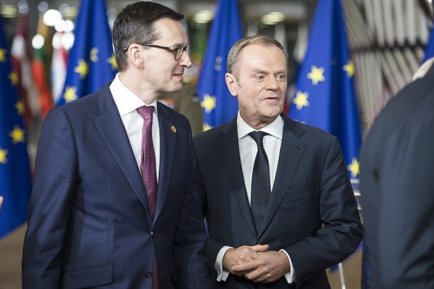 Mateusz Morawiecki i Donald Tusk, zdj. z 2017 roku / 	Wiktor Dąbkowski    /PAP