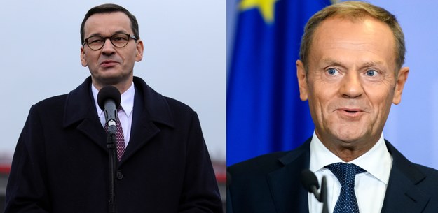 Mateusz Morawiecki i Donald Tusk /Shutterstock