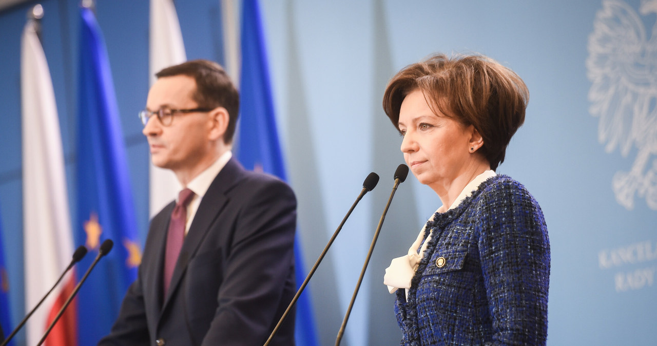 Mateusz Morawiecki i Marlena Malag ogłosili wysokość płacy minimalnej w 2024 roku /Zbyszek Kaczmarek /INTERIA.PL