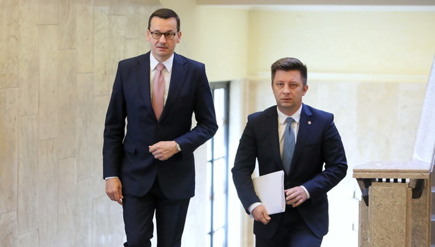 Mateusz Morawiecki i Michał Dworczyk /Leszek Szymański /PAP