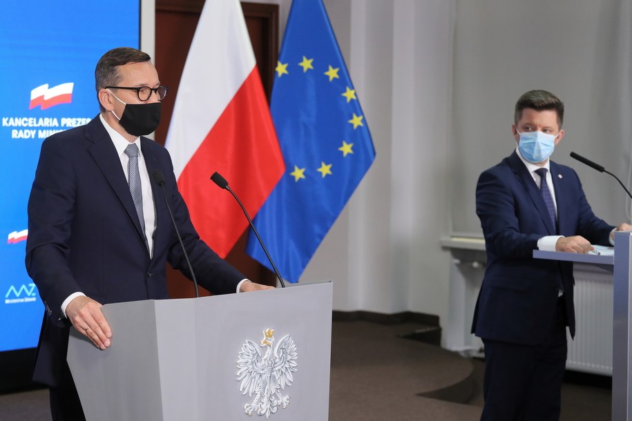 Mateusz Morawiecki i Michał Dworczyk / 	Paweł Supernak   /PAP
