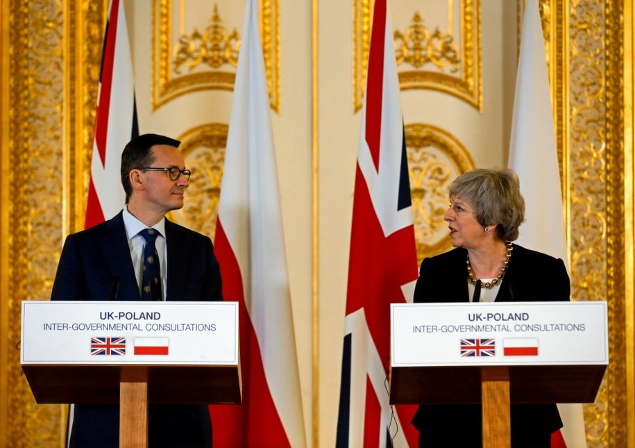 Mateusz Morawiecki i Theresa May /LUKE MACGREGOR/POOL /PAP/EPA