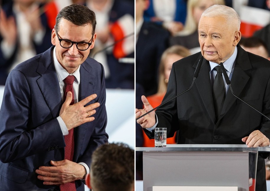 Mateusz Morawiecki, Jarosław Kaczyński w Krakowie //Łukasz Gągulski /PAP