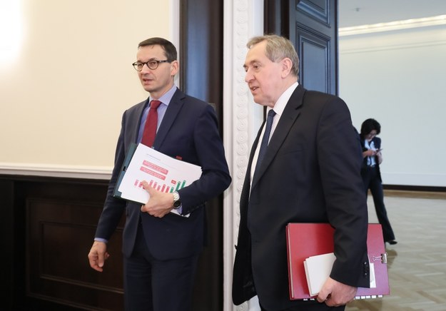 Mateusz Morawiecki (L) i Henryk Kowalczyk (P) /Paweł Supernak /PAP