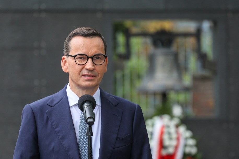 Mateusz Morawiecki na uroczystościach w Muzeum Powstania Warszawskiego /Paweł Supernak /PAP