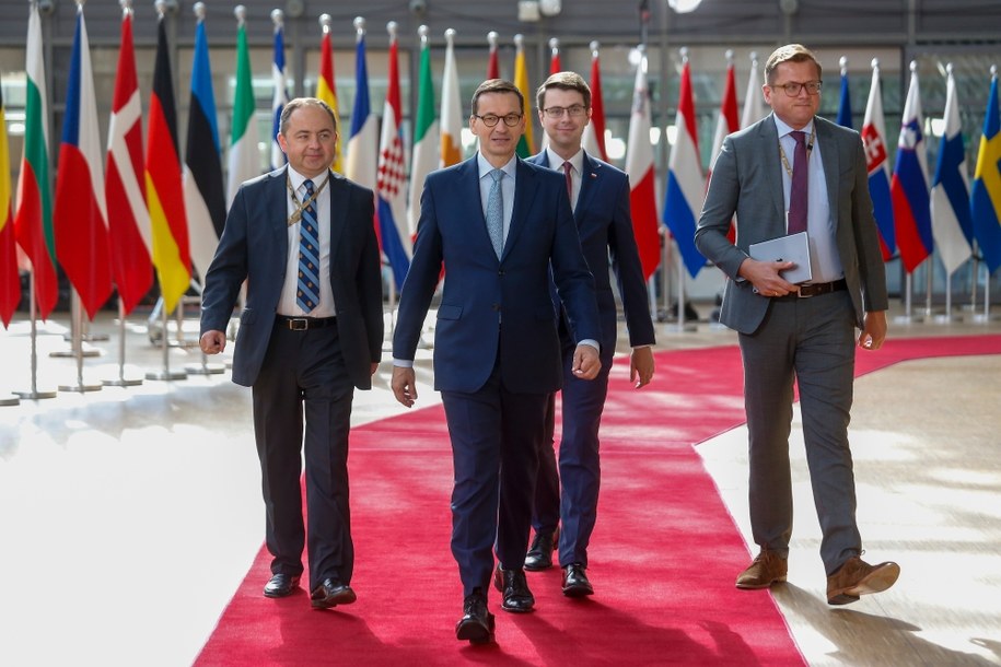 Mateusz Morawiecki podczas szczytu UE w Brukseli /JULIEN WARNAND /PAP/EPA