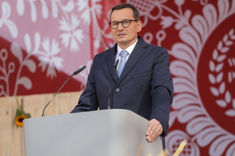 Mateusz Morawiecki podczas uroczystości "Wdzięczni Polskiej Wsi" /Albert Zawada /PAP