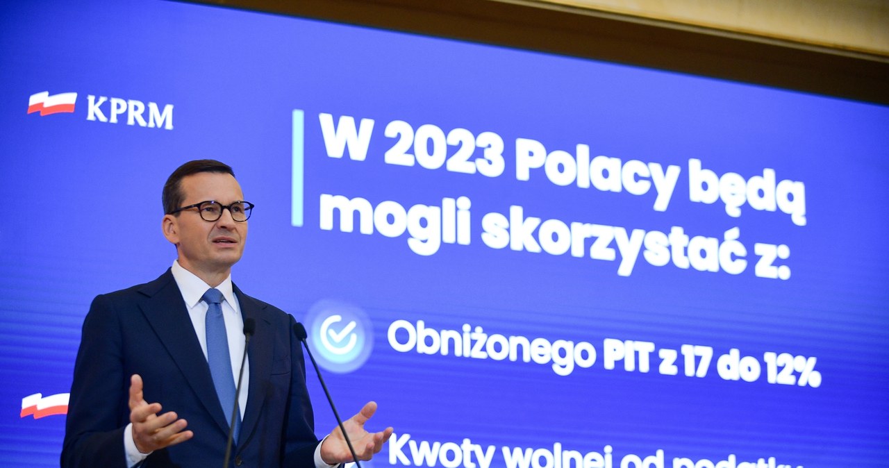 Mateusz Morawiecki: Rząd przyjął ambitny budżet na trudne czasy; dochody budżetu wyniosą w 2023 r. 604,4 mld zł /PAP