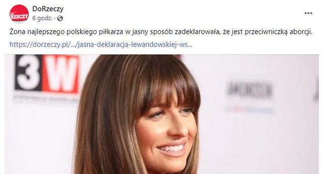 Mateusz Morawiecki skomentował wypowiedź Anny Lewandowskiej /Facebook