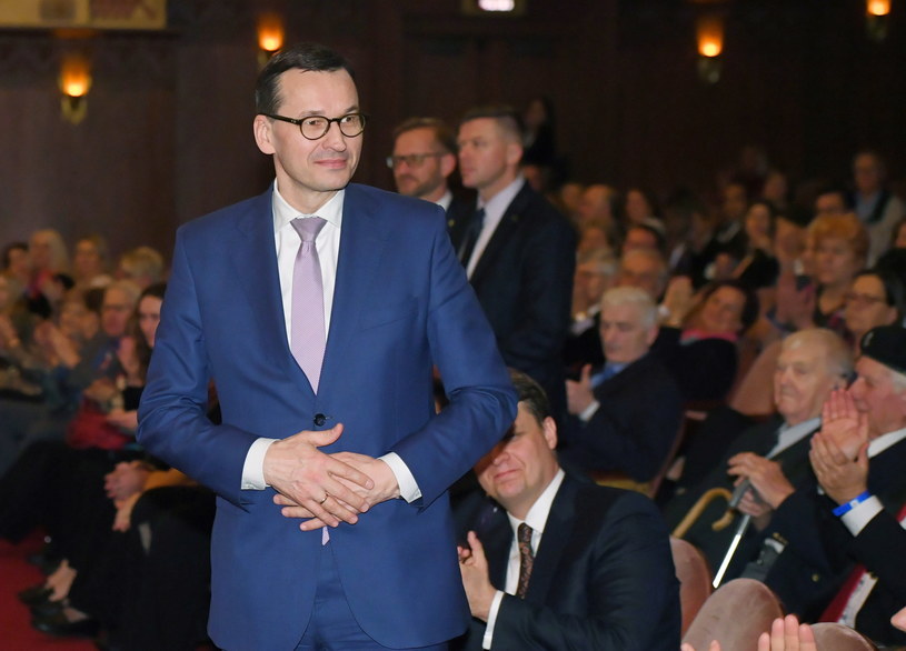 Mateusz Morawiecki w Chicago / 	Radek Pietruszka   /PAP