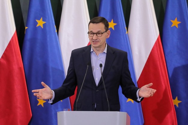 Mateusz Morawiecki w Ciechanowie /Paweł Supernak /PAP