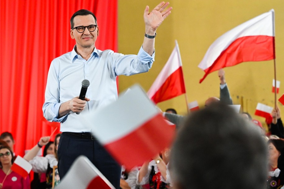 Mateusz Morawiecki w Jaśle /Darek Delmanowicz /PAP