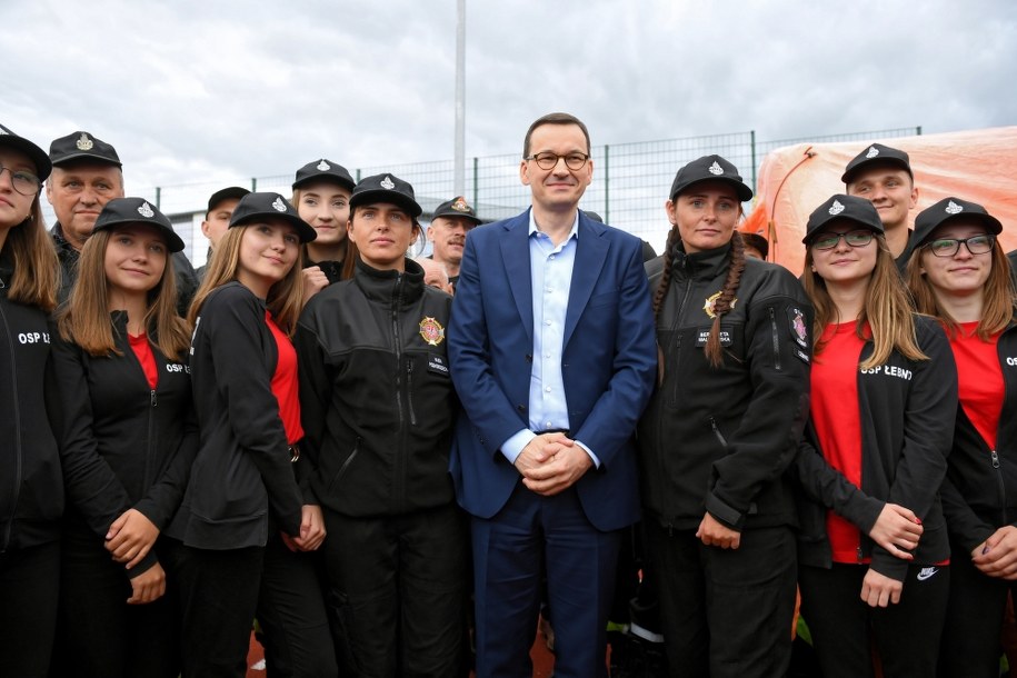 Mateusz Morawiecki w Kielnie / 	Adam Warżawa    /PAP