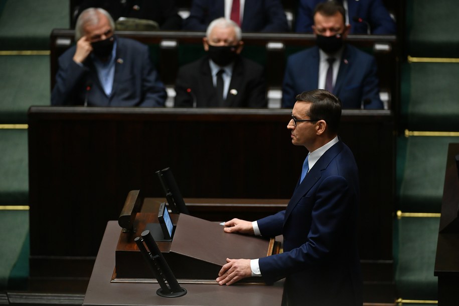 Mateusz Morawiecki w Sejmie / 	Marcin Obara  /PAP