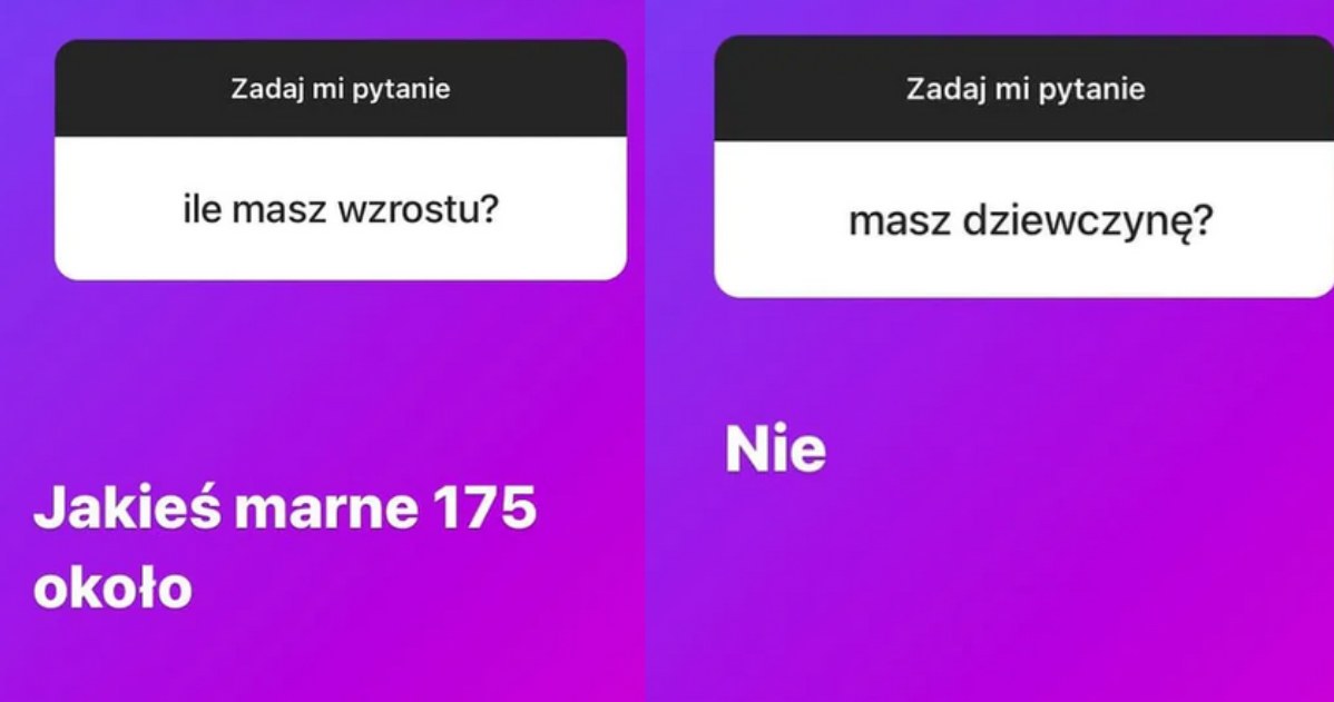 Mateusz Pawłowski odpowiada na pytania na InstaStories @mateopawlowski/ /Instagram