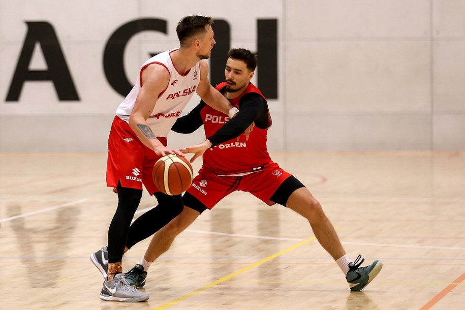 Mateusz Ponitka i Andrzej Pluta podczas zgrupowania w Krakowie /Art Service /PAP