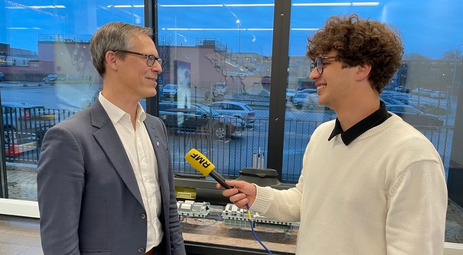 Mats Wicksell, szef obszaru biznesowego Saab Kockums w rozmowie z reporterem RMF FM Stanisławem Pawłowskim /RMF FM