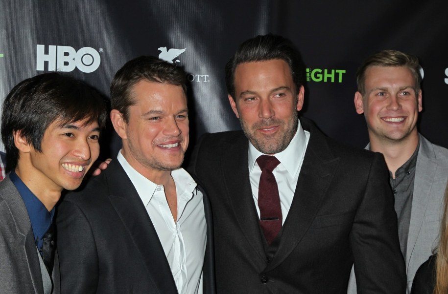 Matt Damon drugi z lewej /JIMMY MORRIS /PAP/EPA