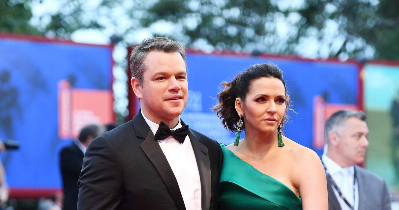 Matt Damon i Luciana Barosso / Ian Gavan /Getty Images