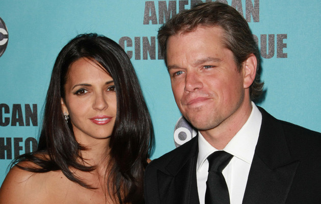 Matt Damon z żoną &nbsp; /Splashnews