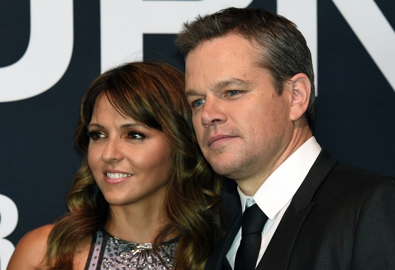 Matt Damon z żoną /Ethan Miller /Getty Images