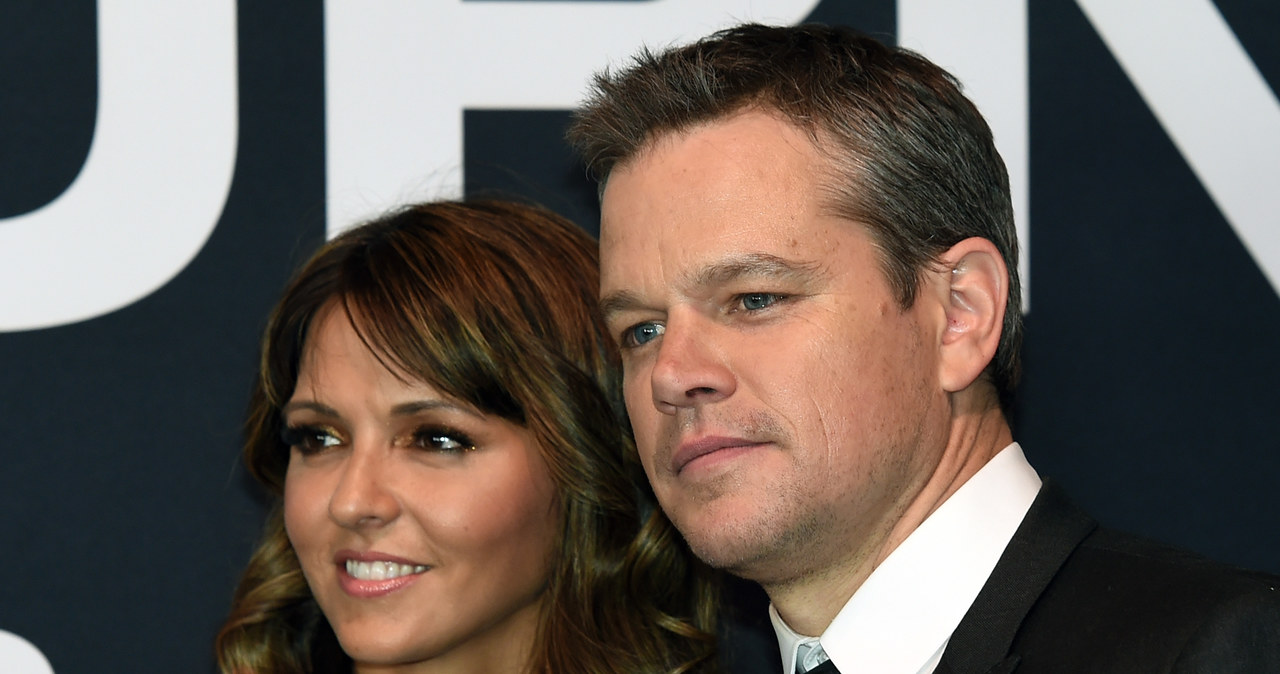 Matt Damon z żoną /Ethan Miller /Getty Images