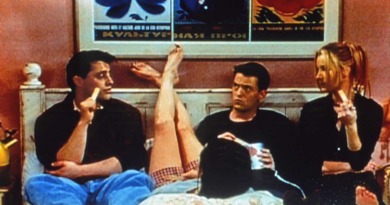 Matt LeBlanc, Courteney Cox, Matthew Perry, Lisa Kudrow w serialu "Przyjaciele" /AKPA